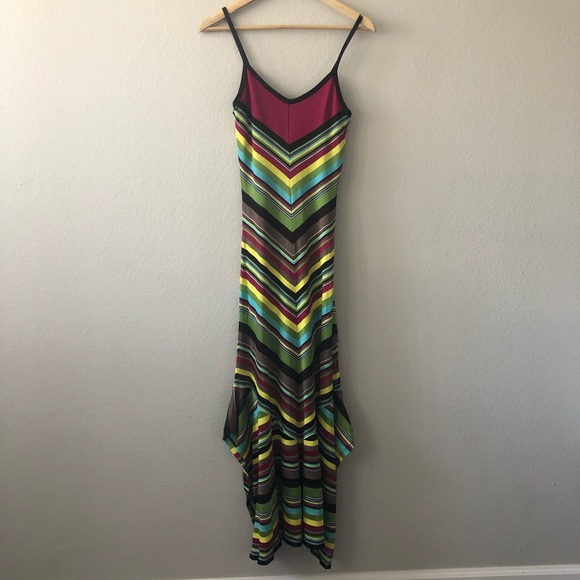 Missoni Dresses & Skirts - M Missoni knit striped multi color maxi dress US 2